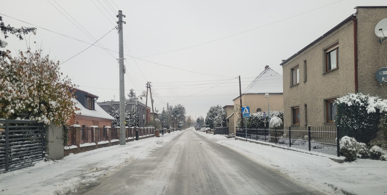 Fabryczna w zimowej odsłonie. Cisza i spokój.
